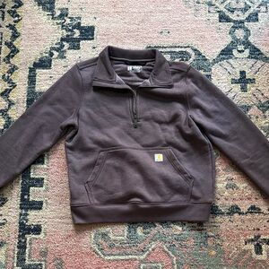 Purple Quarter-Zip Sweatshirt